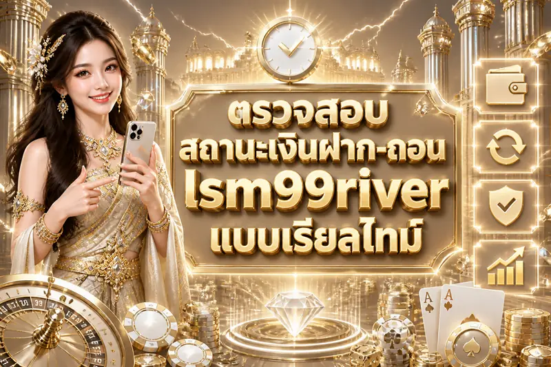 ตรวจสอบสถานะเงินฝาก-ถอน lsm99river แบบเรียลไทม์