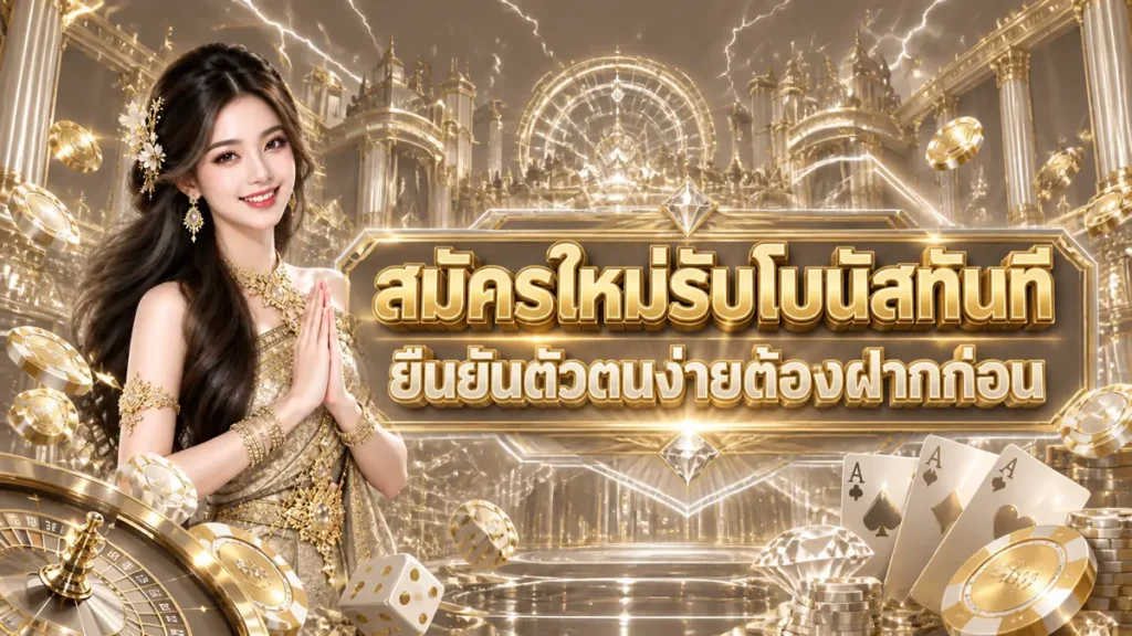สมัครใหม่รับโบนัสทันที